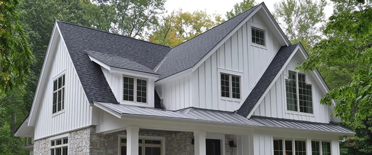 Classic White Board and Batten Siding Installation Omaha NE