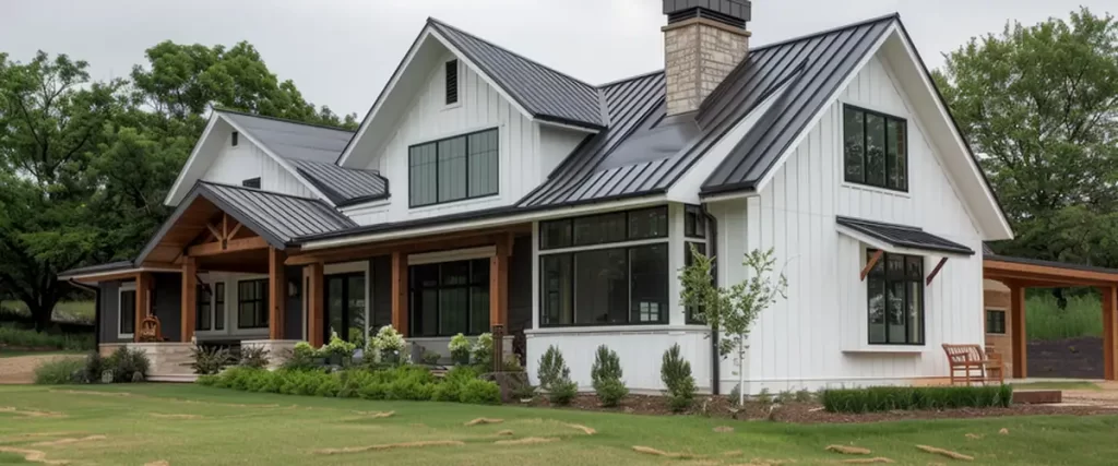 carps-complete-exterior-siding-omaha-ne-siding-modern-farmhouse-with-black-metal-roof-white-siding-and-wood-accents