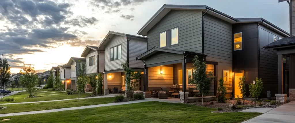carps-complete-exterior-siding-omaha-ne-siding-modern-residential-houses-with-professional-siding-landscaped-lawns-and-evening-lighting